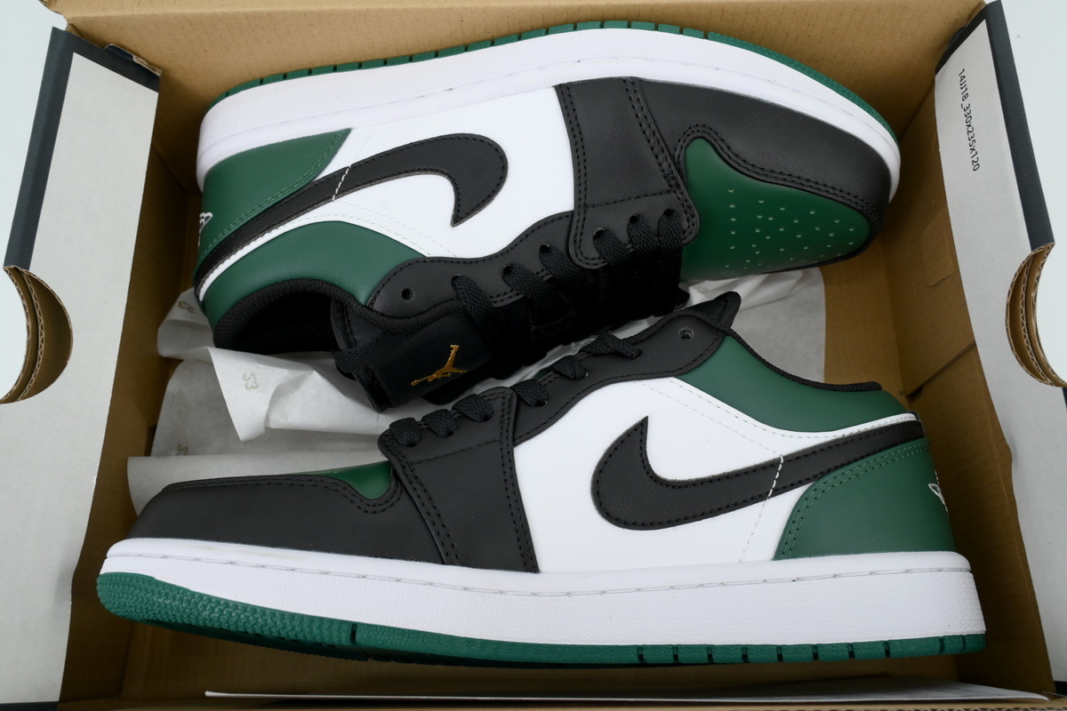 Air Jordan 1 Low Green Toe 553558-371