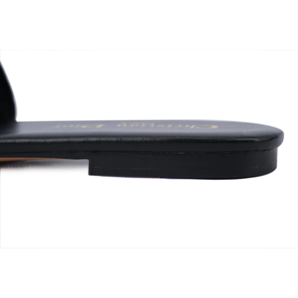 Dior Dway Slide Black Oblique / Beige Cotton Sandal Flat