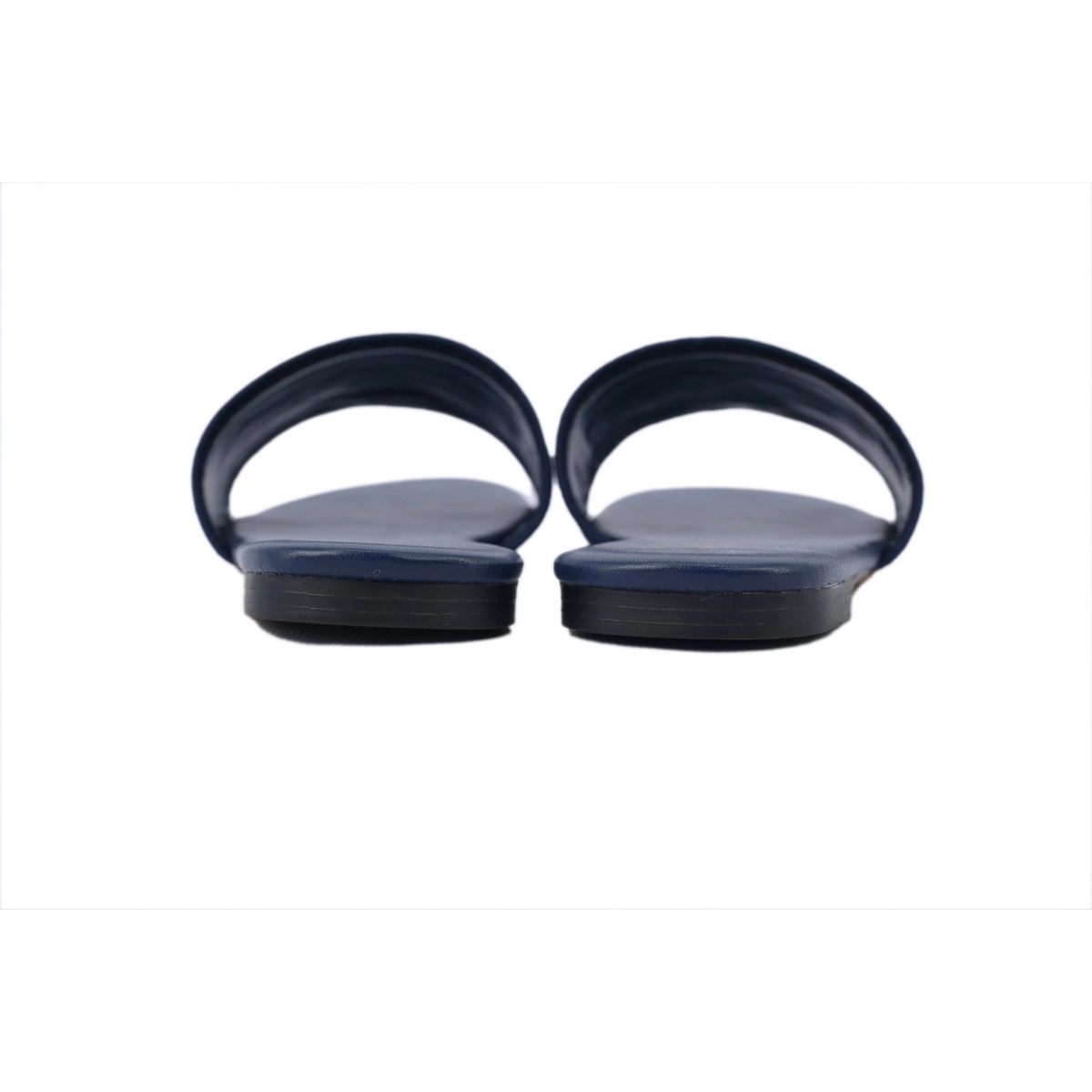 Dior Dway Slide Deep Blue Embroidered Cotton