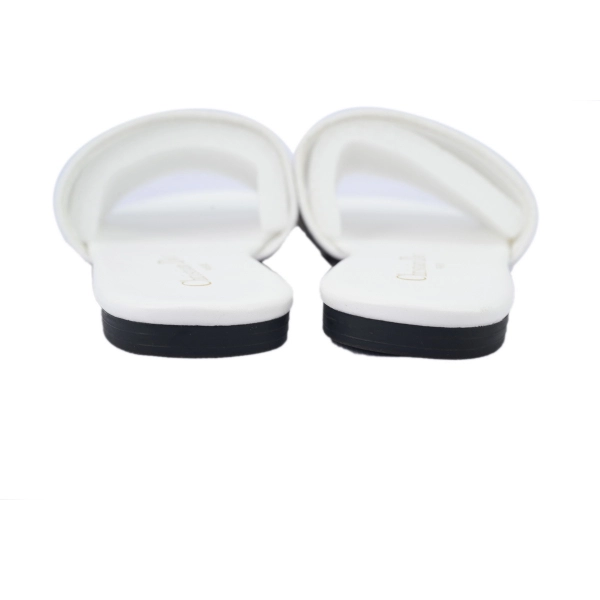 Dior Dway Slide Embroidered Monogram White Sandals