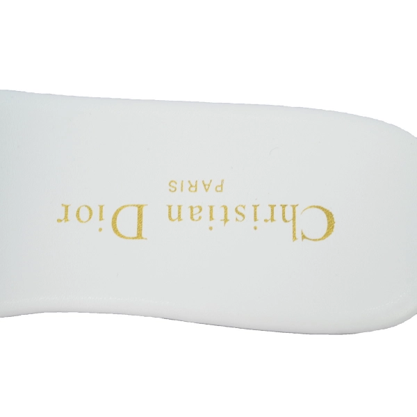 Dior Dway Slide Embroidered Monogram White Sandals