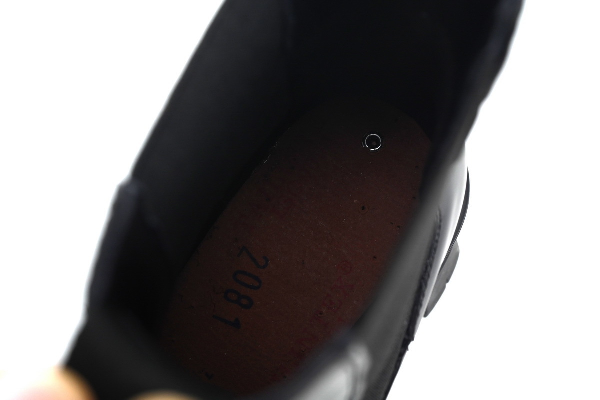 Prada Platform Leather Ankle Boots Black