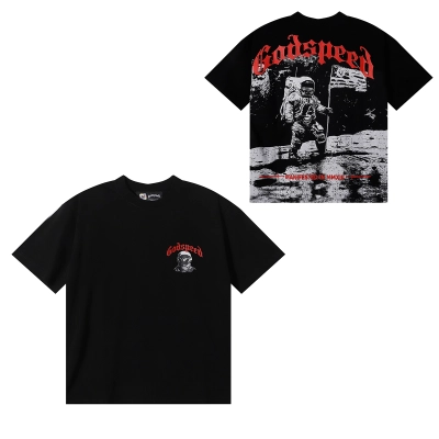 Godspeed 1969 Crew Neck T-shirt #7068 Black/White 02