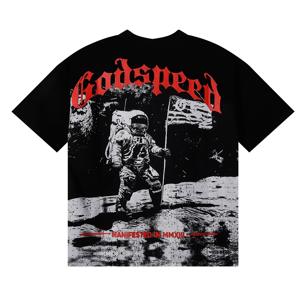 Godspeed 1969 Crew Neck T-shirt #7068 Black/White