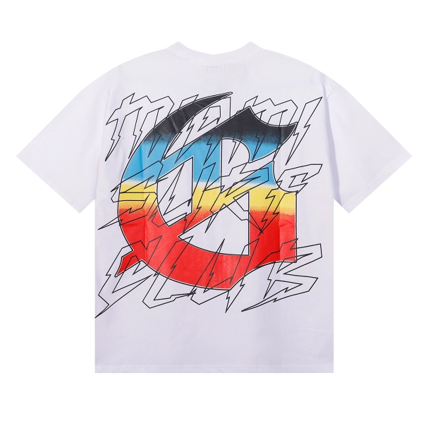 Godspeed Beach Skeleton Surfboard T-Shirt #7073 Yellow/Black/White