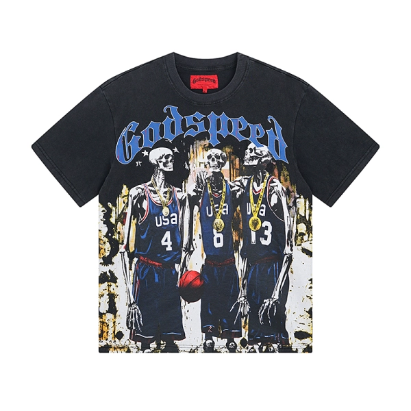 Godspeed Dream Team Tee #1023 Grey Wash