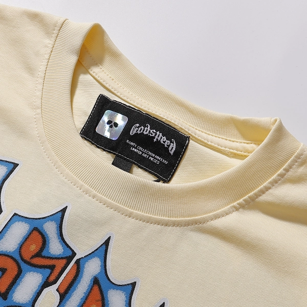 Godspeed Galaxsee T-shirt #7079 Apricot/Black Wash