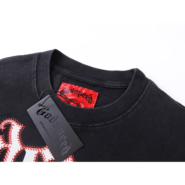 Godspeed Grandslam T-shirt #1017 Black Wash