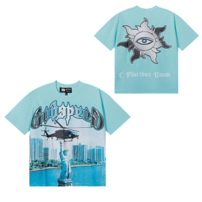 Godspeed Liberty Lift T-Shirt #7076 Blue/Black/White 02