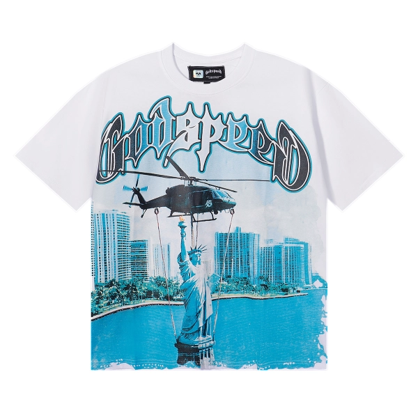 Godspeed Liberty Lift T-Shirt #7076 Blue/Black/White