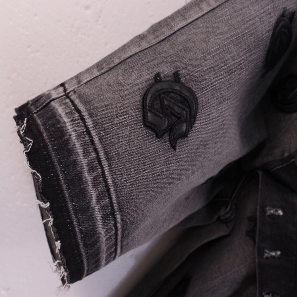 Godspeed Personalized Street Style Denim Embroidered Shorts #8660 Smoky Gray