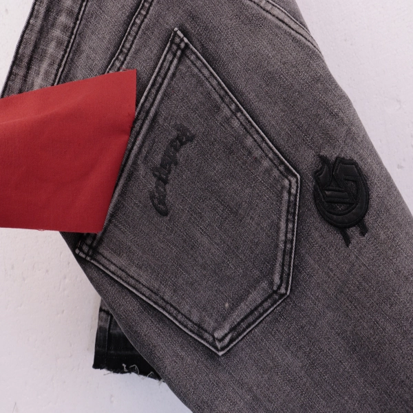 Godspeed Personalized Street Style Denim Embroidered Shorts #8660 Smoky Gray