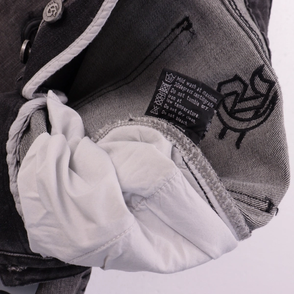 Godspeed Personalized Street Style Denim Embroidered Shorts #8660 Smoky Gray