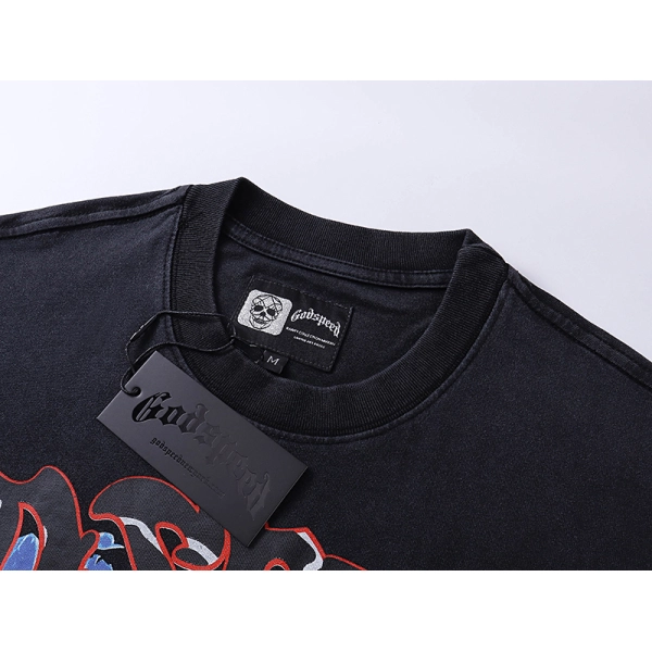 Godspeed Racer Goldie T-shirt #1012 Black Wash