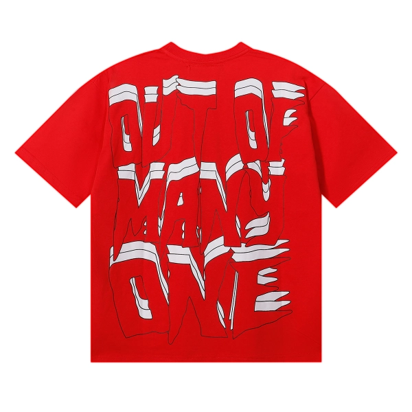 Godspeed Skele Rarri T-shirt #7069 Red/Black/White