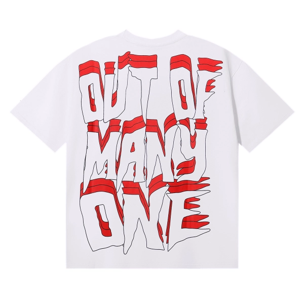 Godspeed Skele Rarri T-shirt #7069 Red/Black/White