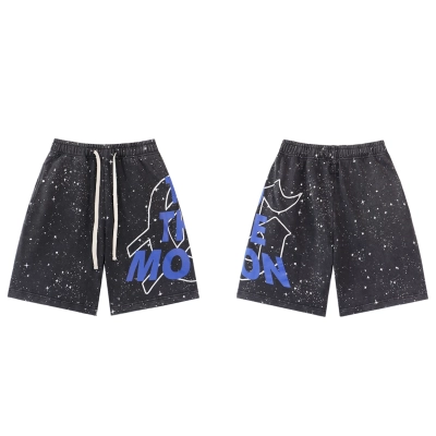 Godspeed Sweat Shorts #8675 Black/Blue 02