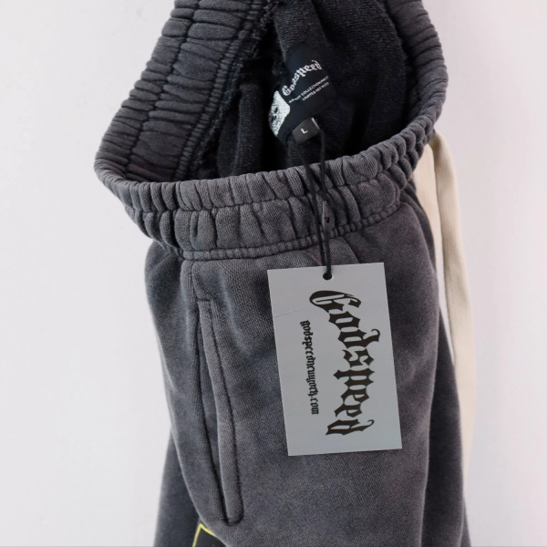 Godspeed Sweat Shorts #8775 Black/Blue/Pink