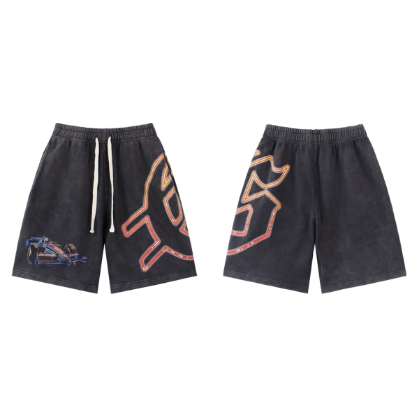 Godspeed Sweat Shorts #8776 Black/Blue