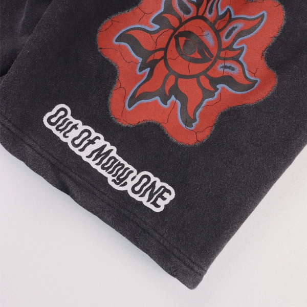 Godspeed Sweat Shorts #8781 Black/Pink