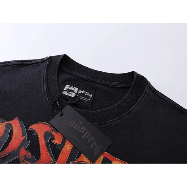 Godspeed Victory Toast T-shirt #1016 Black Wash