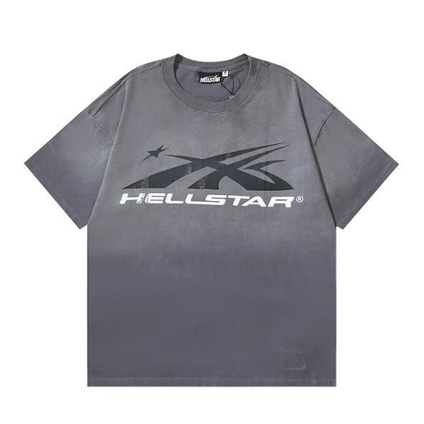 Hellstar Sport Logo Gel T-shirt #676 Cyan/Gray/Blue