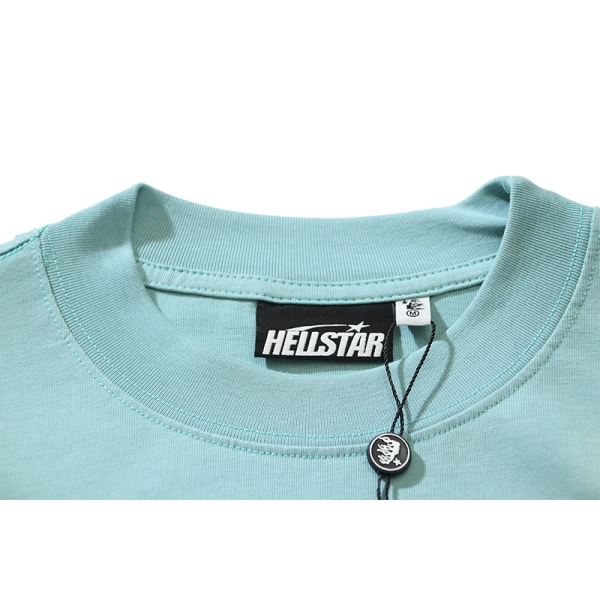 Hellstar Sport Logo Gel T-shirt #676 Cyan/Gray/Blue