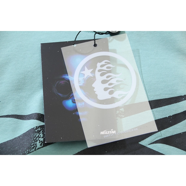 Hellstar Sport Logo Gel T-shirt #676 Cyan/Gray/Blue