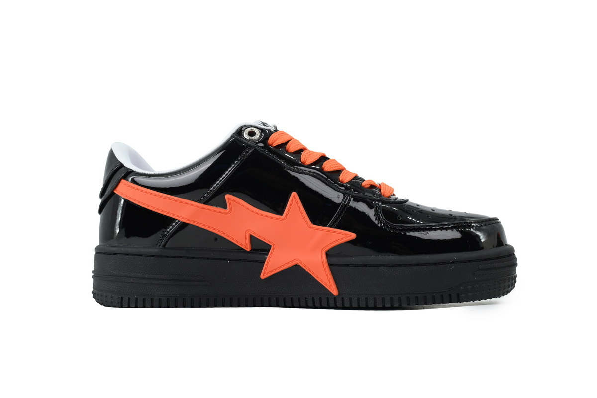 A Bathing Ape Bape Black Tangerine Red Big Star OZX8HMX 91315M