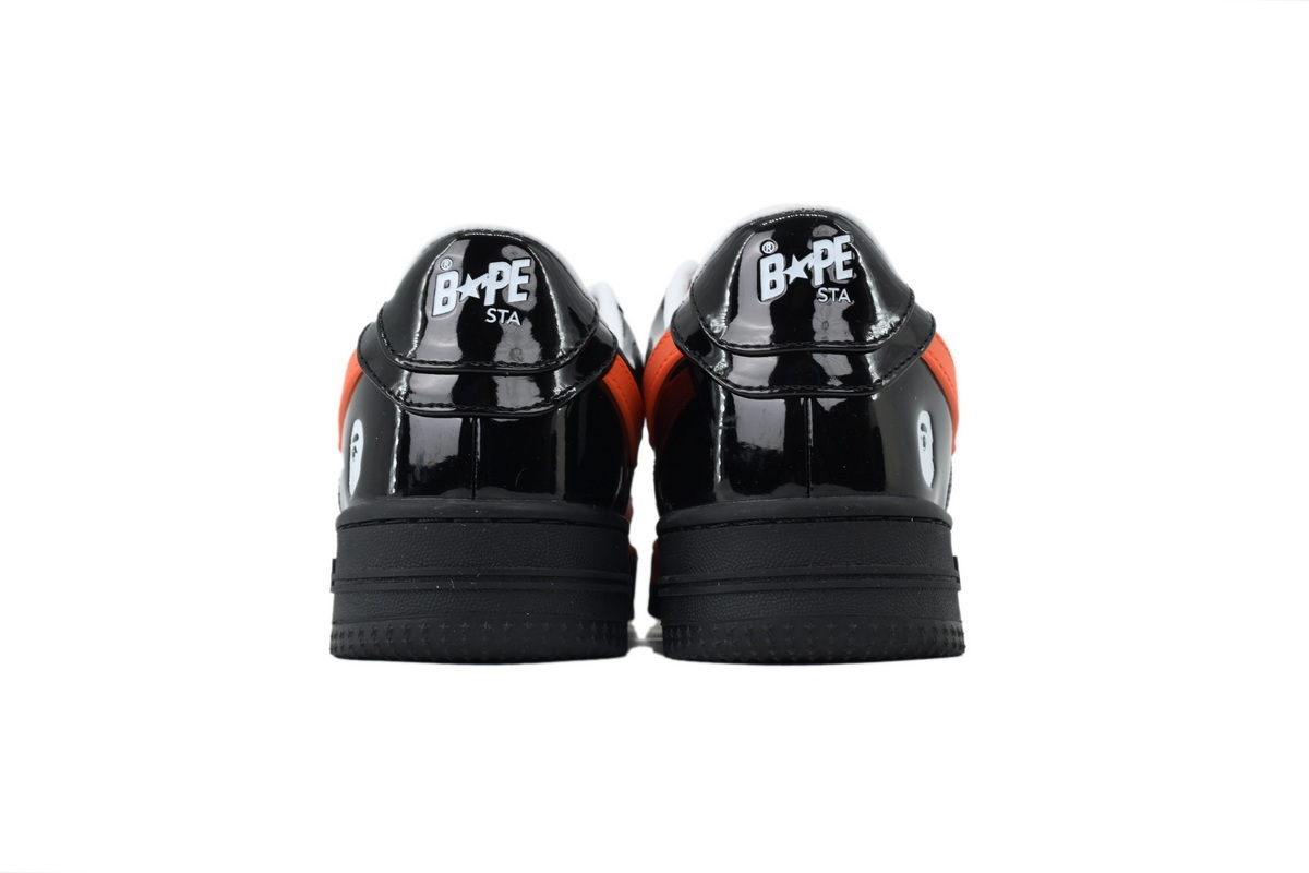 A Bathing Ape Bape Black Tangerine Red Big Star OZX8HMX 91315M