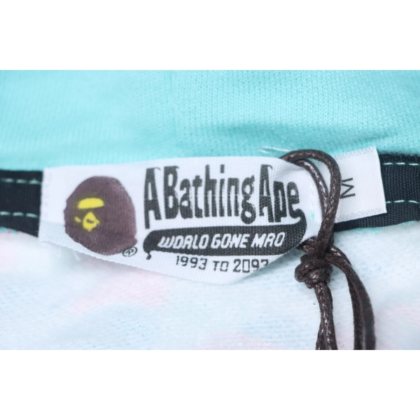 Bape Miami Co-Branded Double Hooded Shark Head Zip Hoodie