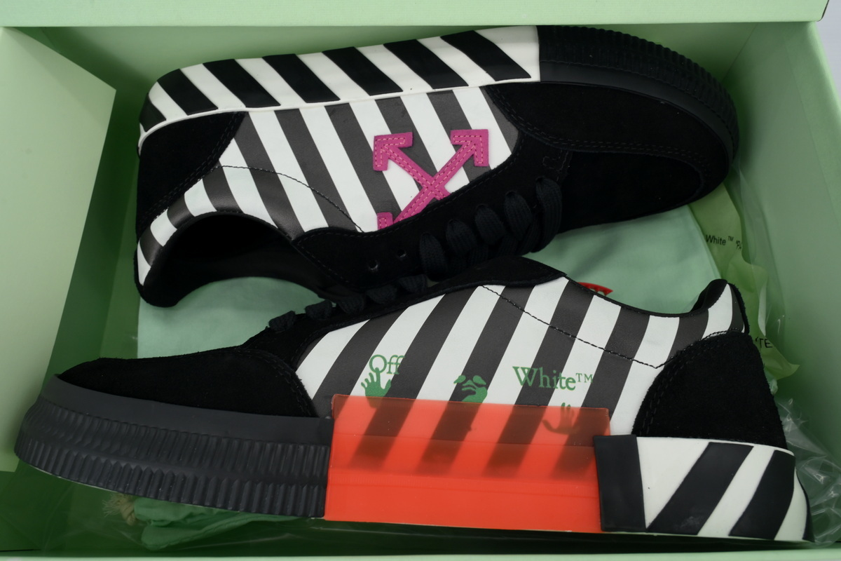 Off-White Vulc Sneaker Black White Pink OMIA085R20C210180129