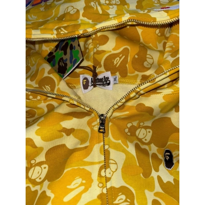 Bape Embroidered Golden Monkey Full-Zip Hoodie 02