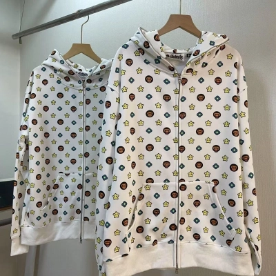 Bape Full Zip Hoodie New Orangutan Monkey 01