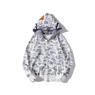 Bape Starry Sky Double Hoodie Full Zip Hoodie Black/White 02