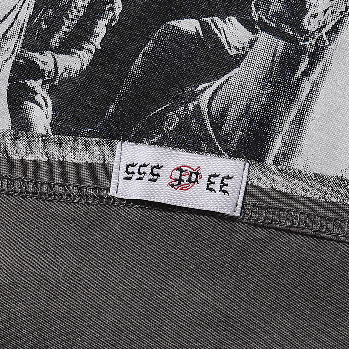 copy of Godspeed Los Angeles Hollywood Wildfire Print T-shirt #7006 Black/White