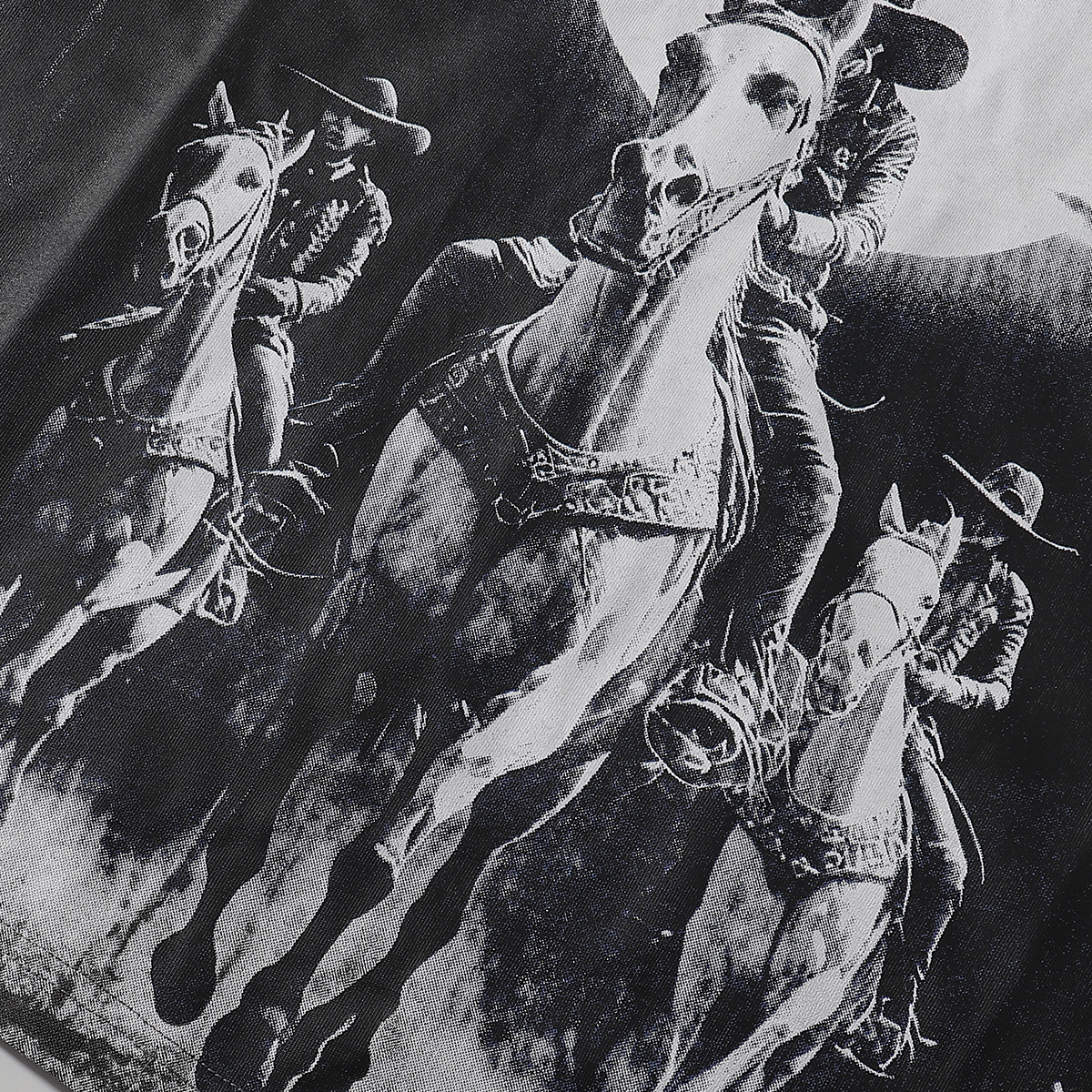 copy of Godspeed Los Angeles Hollywood Wildfire Print T-shirt #7006 Black/White