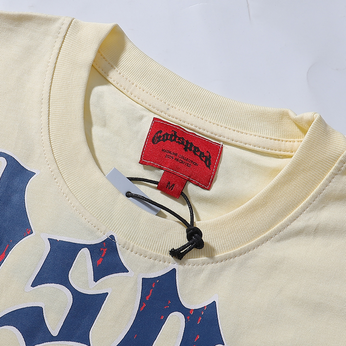 Godspeed Basketball Dream Team Trident Print T-Shirt #7003 Black/Apricot