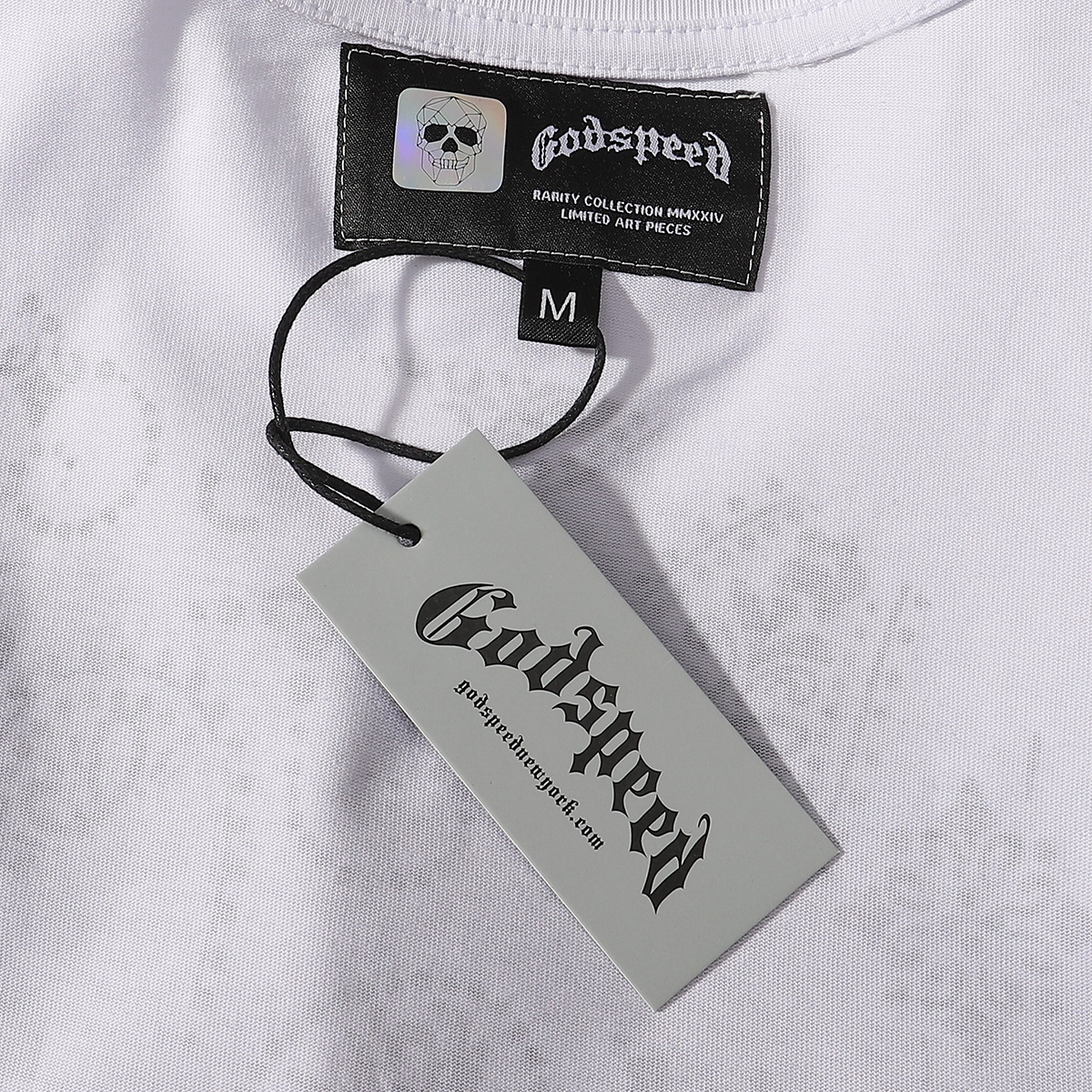 Godspeed Los Angeles Hollywood Wildfire Print T-shirt #7006 Black/White