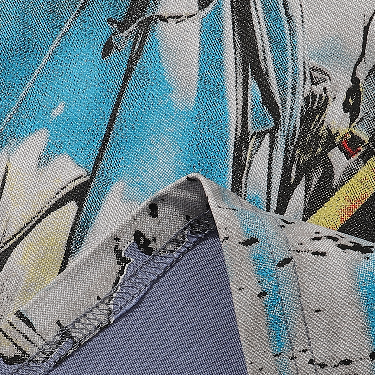 Godspeed Statue of Liberty Print T-shirt #7002 Black/Beige/Blue