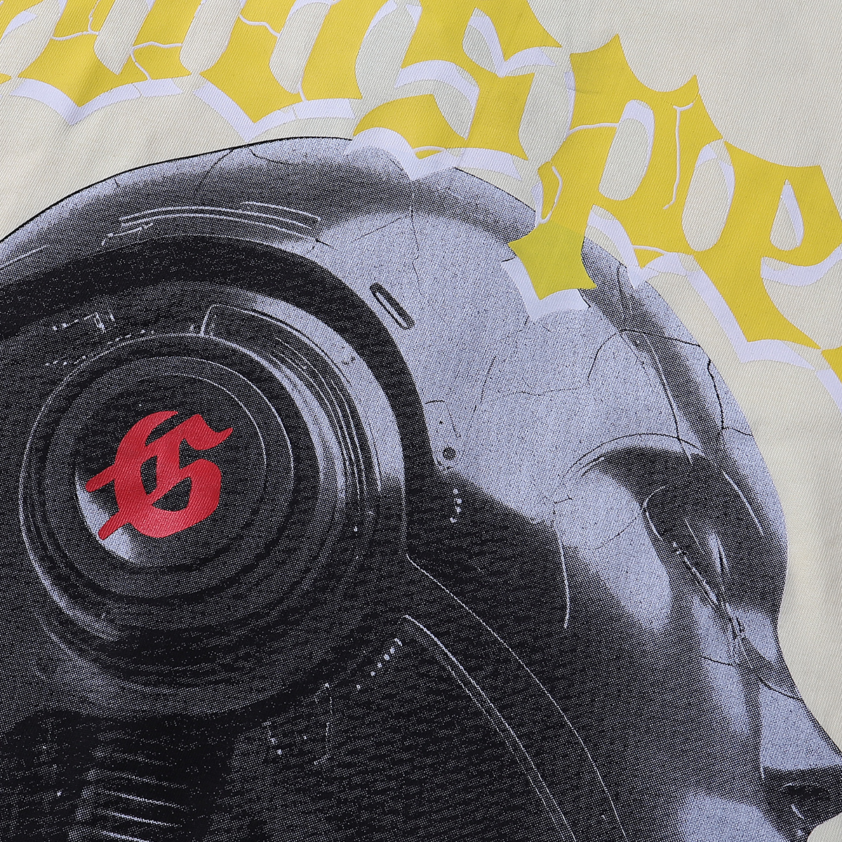 Godspeed Tech Robot Print T-Shirt #7007 Black/Apricot