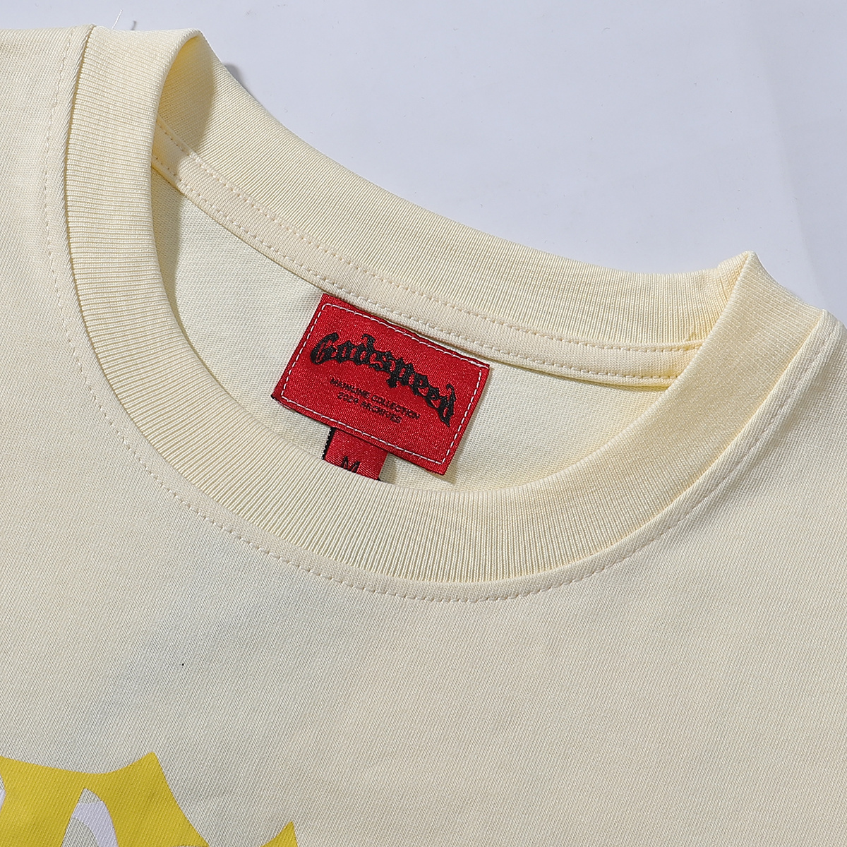 Godspeed Tech Robot Print T-Shirt #7007 Black/Apricot