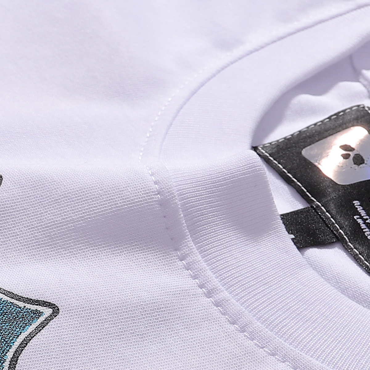 Godspeed Astronaut Robot Print T-shirt #7031 Black/Apricot/White