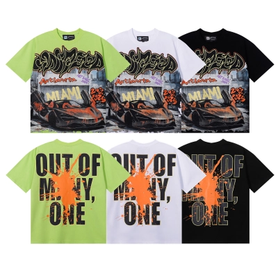 Godspeed Atlanta Limited Edition Supercar Print T-Shirt #7050 Black/White/Green 01