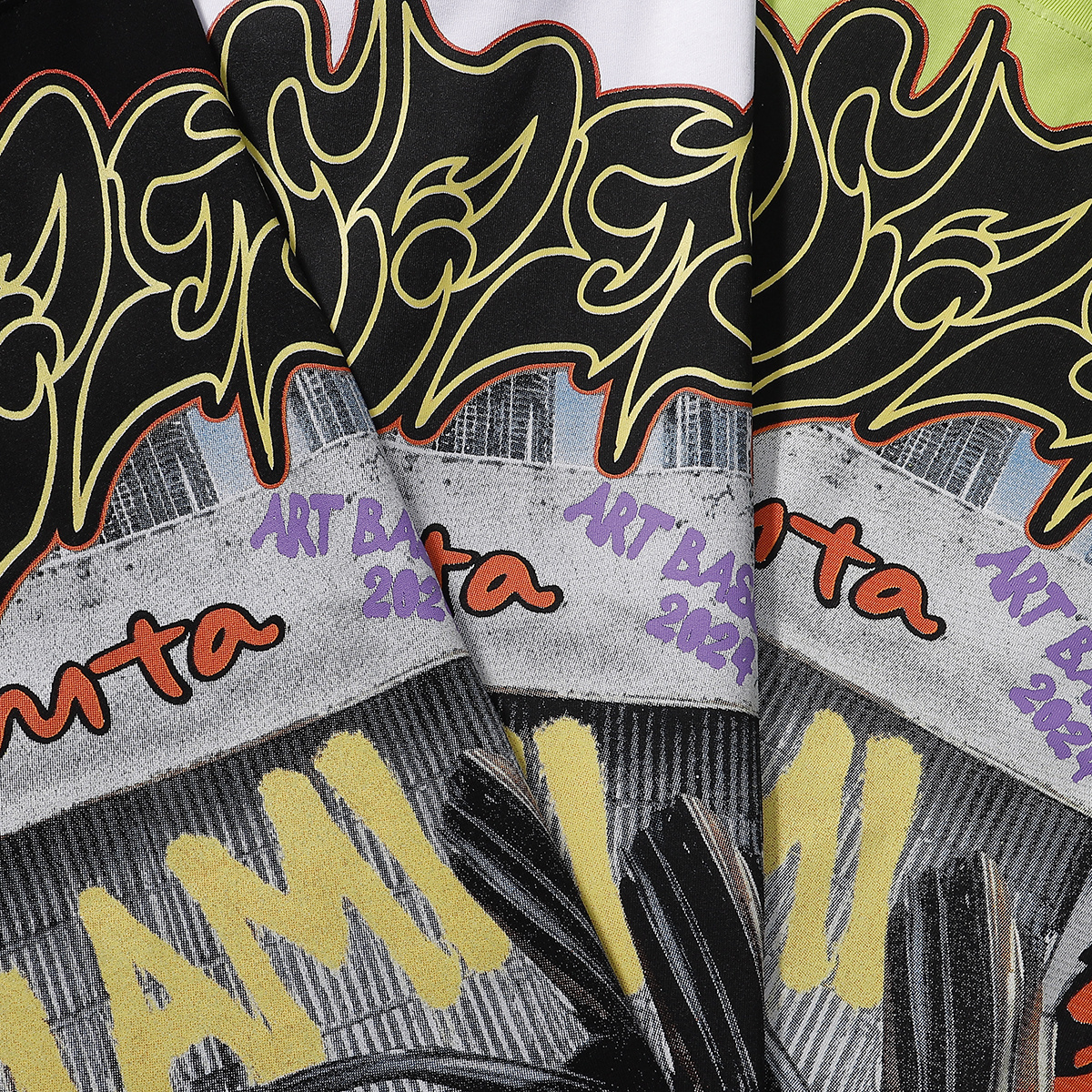 Godspeed Atlanta Limited Edition Supercar Print T-Shirt #7050 Black/White/Green