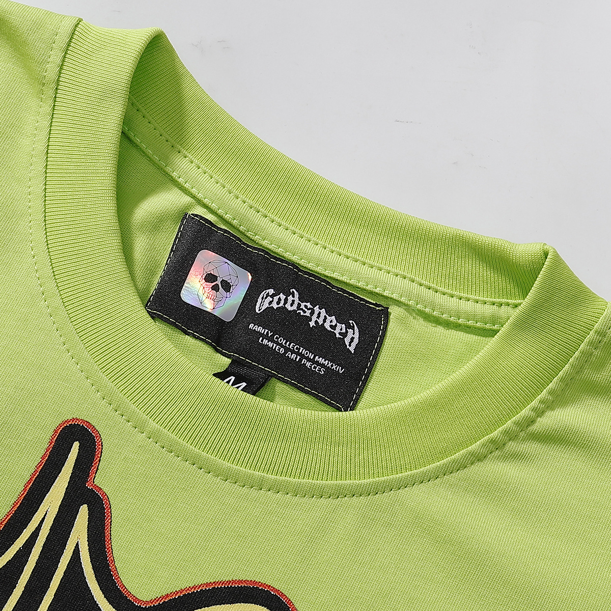 Godspeed Atlanta Limited Edition Supercar Print T-Shirt #7050 Black/White/Green