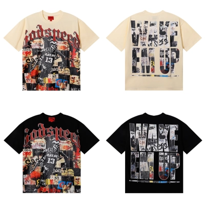 Godspeed Basketball #13 Player Poster Print T-Shirt #7055 Black/Apricot 01