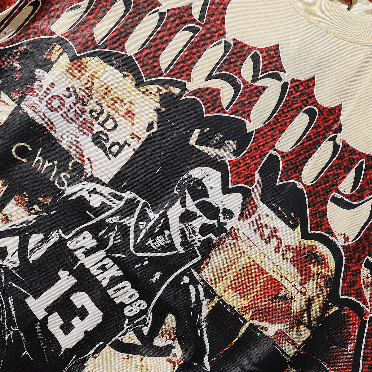 Godspeed Basketball #13 Player Poster Print T-Shirt #7055 Black/Apricot