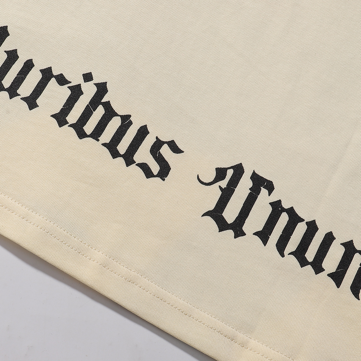 Godspeed Guitar Skull Denim Print T-Shirt #7030 Black/Apricot