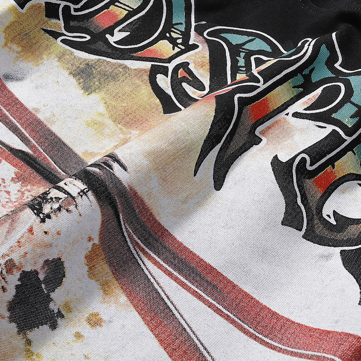 Godspeed Helicopter Print Cotton T-Shirt #7035 Black